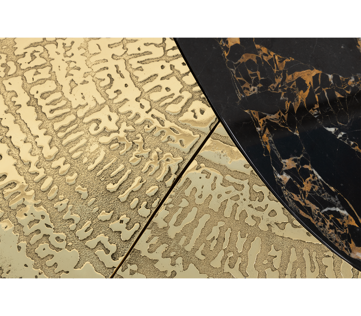 ophelia portoro marble and gold center table Coffee Tables Boca Do Lobo
