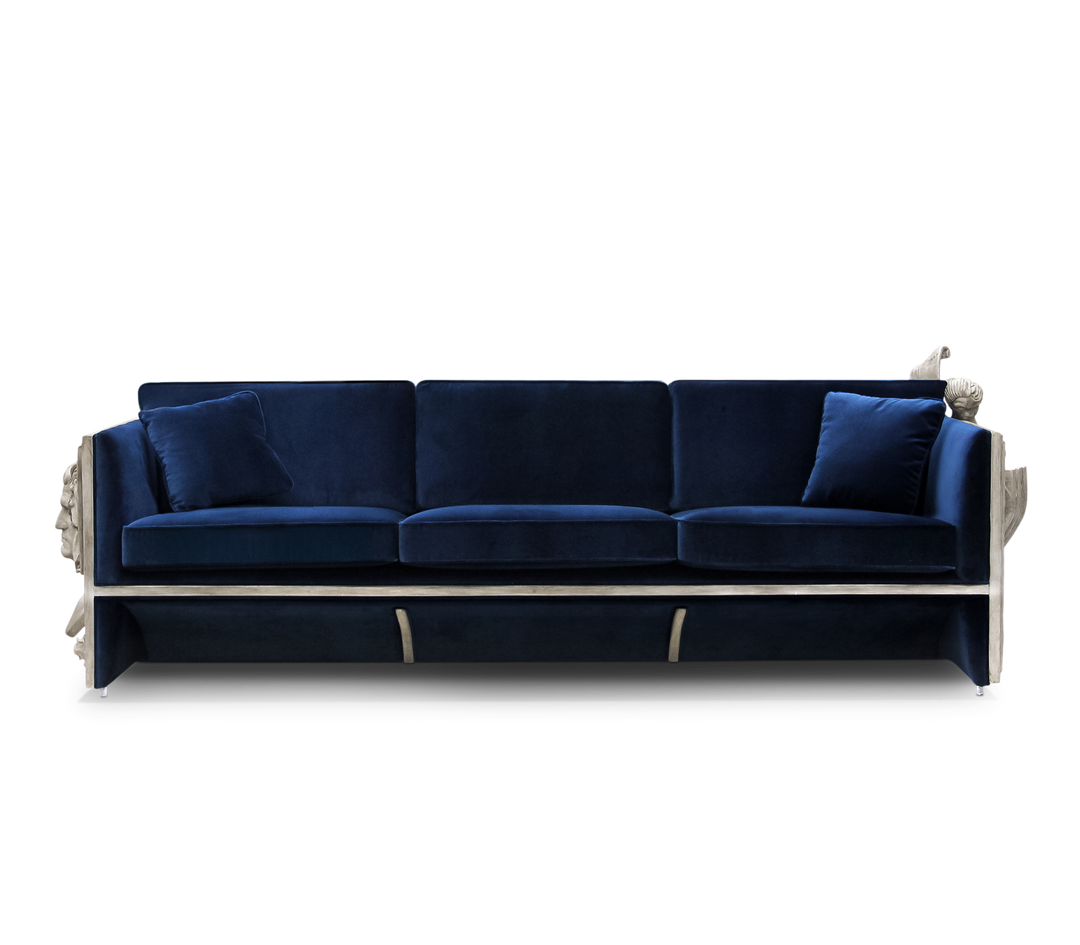 Versailles Sofa  Boca Do Lobo Blue Fabric  