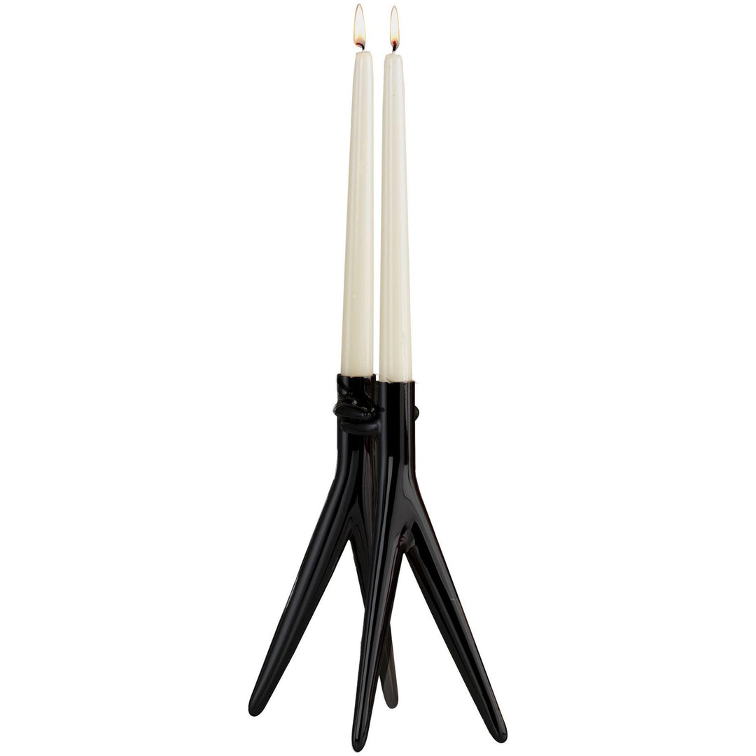 Abbracciaio Candelabra Candle Holders Kartell Black