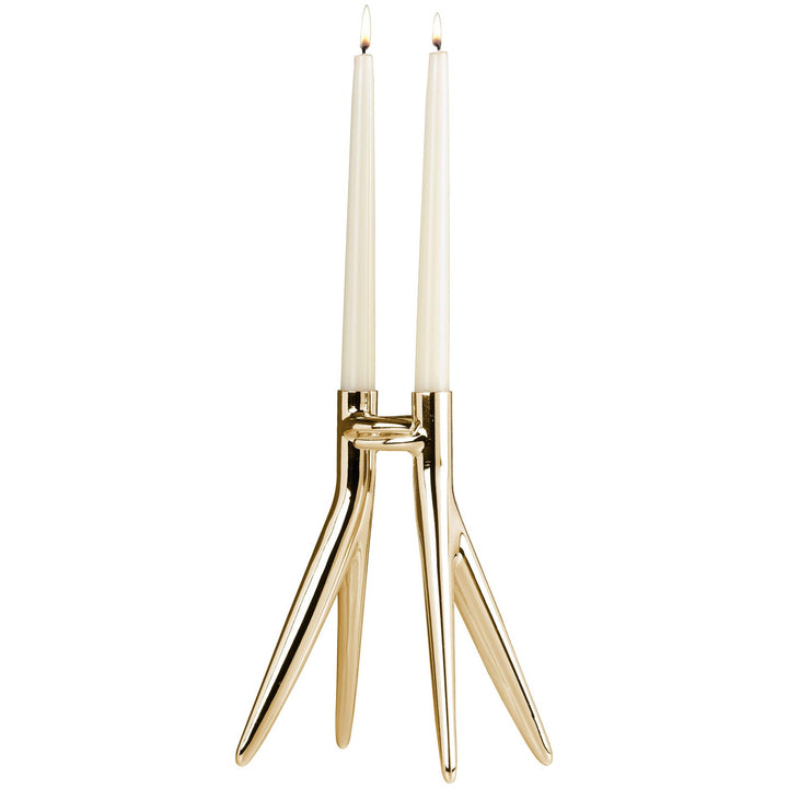 Abbracciaio Candelabra Candle Holders Kartell Gold