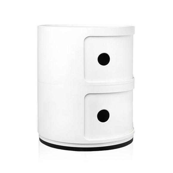 Componibili Round Storage Accent Tables Kartell