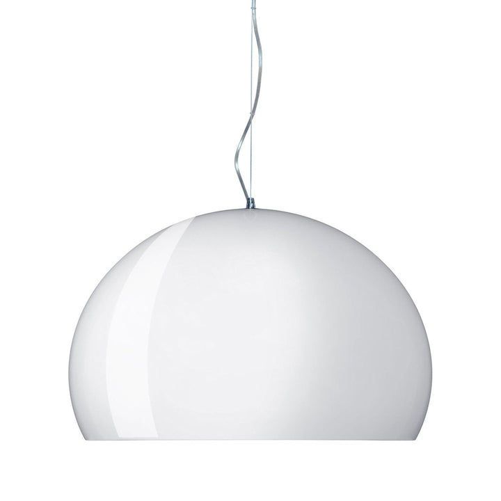 FL/Y Suspension Lamp Lighting Kartell Glossy Opaque White Large: 32.7 in diameter