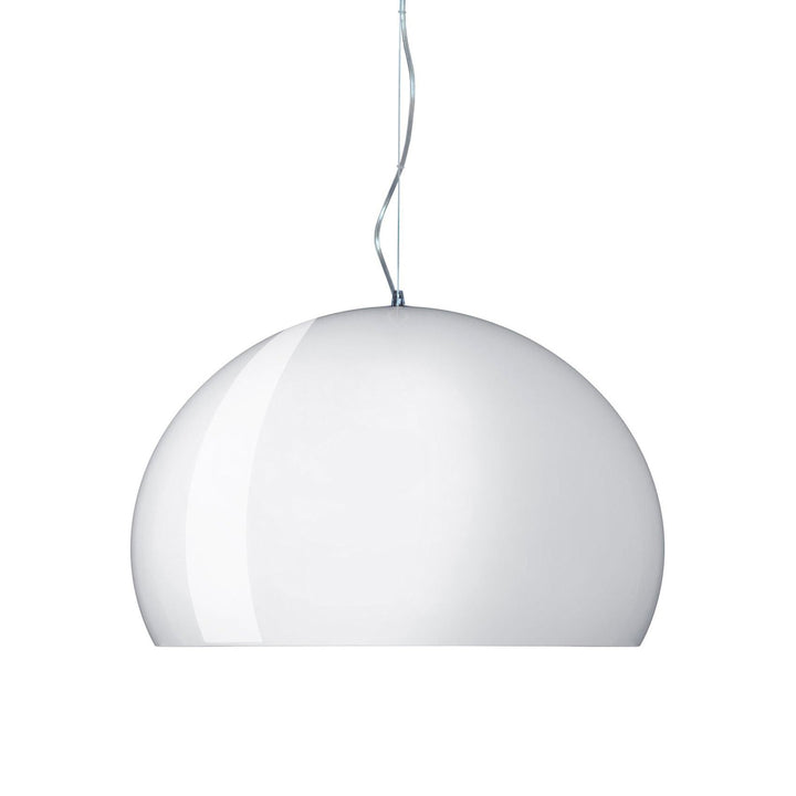 FL/Y Suspension Lamp Lighting Kartell Glossy Opaque White Medium: 20.5 in diameter