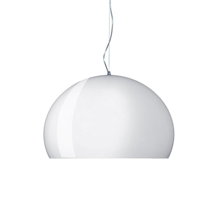 FL/Y Suspension Lamp Lighting Kartell Glossy Opaque White Small: 15 in diameter