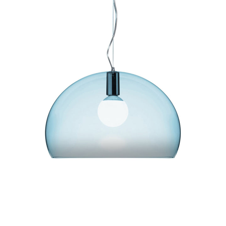 FL/Y Suspension Lamp Lighting Kartell Sky Blue Small: 15 in diameter