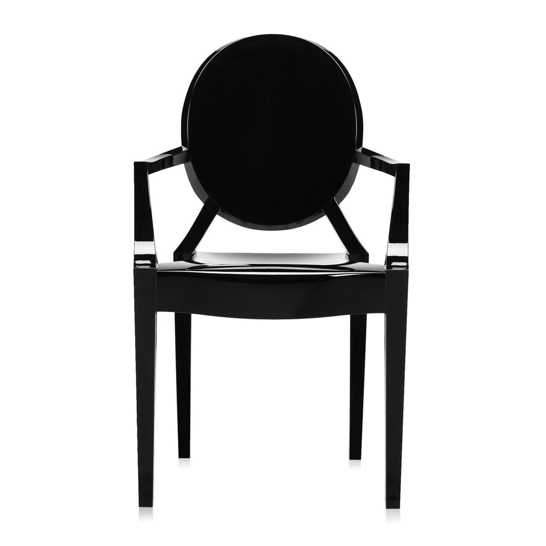Louis Ghost Chair (Set of 2) Chairs Kartell Glossy Black