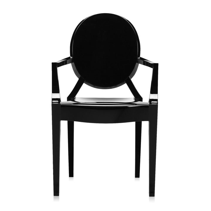 Louis Ghost Chair (Set of 2) Chairs Kartell Glossy Black