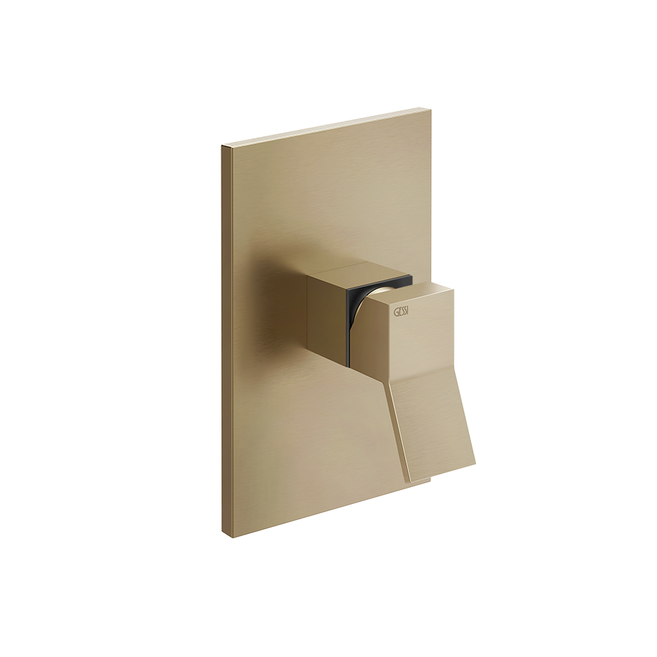 Rettangolo Shower Mixer - 53061 Bathroom Accessories GESSI Warm Bronze Brushed PVD