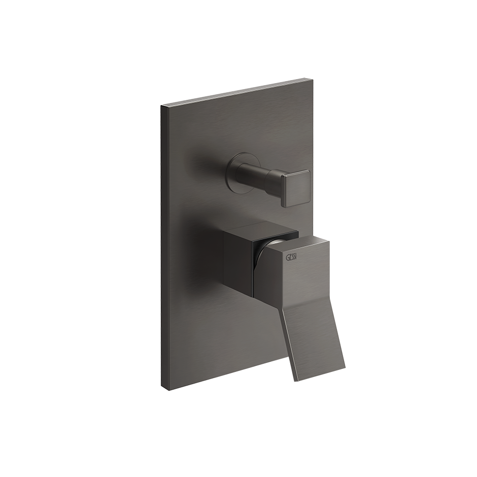 Rettangolo Wall Mounted Mixer - 53079 Bathroom Accessories GESSI Black Metal Brushed PVD