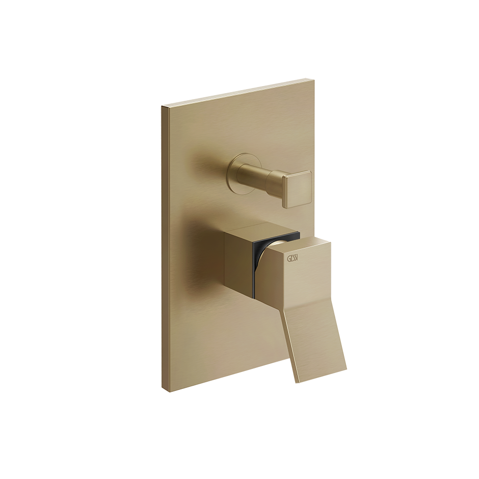 Rettangolo Wall Mounted Mixer - 53079 Bathroom Accessories GESSI Warm Bronze Brushed PVD