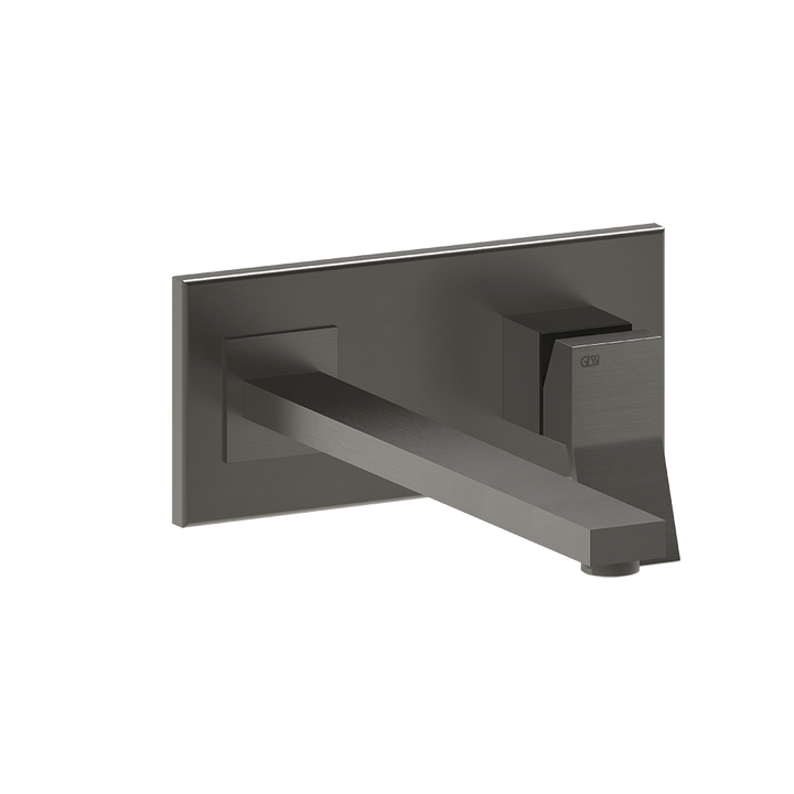 Rettangolo External parts for built-in mixer with long spout, without waste - 53090 Built In Parts GESSI Black Metal Brushed PVD