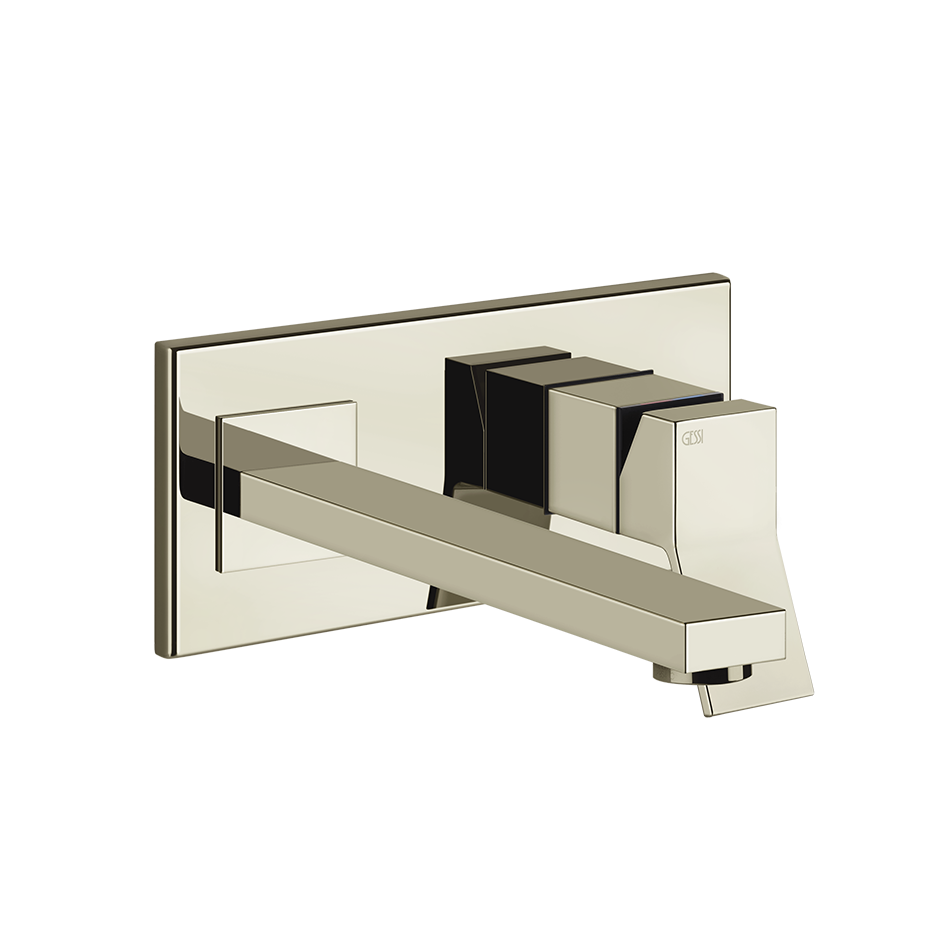 Rettangolo External parts for built-in mixer with long spout, without waste - 53090 Built In Parts GESSI