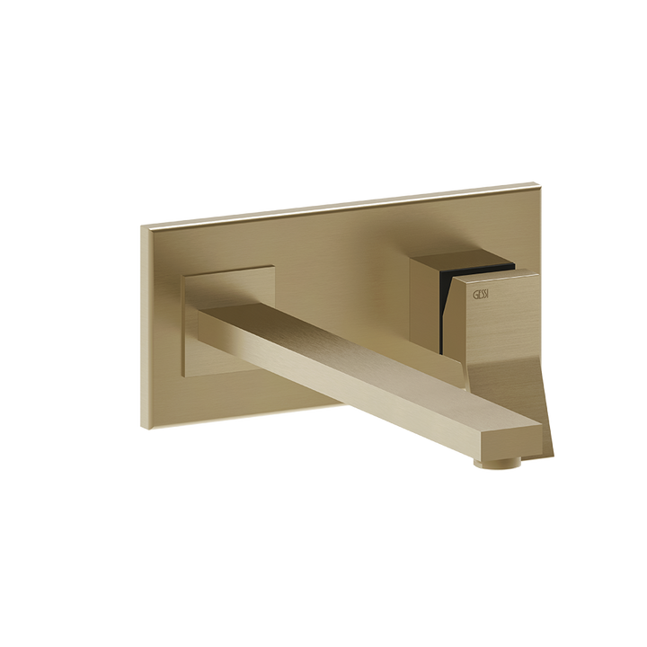 Rettangolo External parts for built-in mixer with long spout, without waste - 53090 Built In Parts GESSI Warm Bronze Brushed PVD
