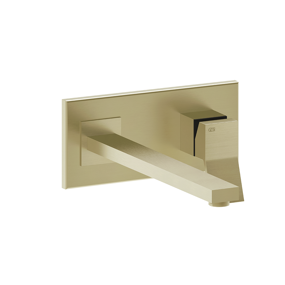 Rettangolo External parts for built-in mixer with long spout, without waste - 53090 Built In Parts GESSI