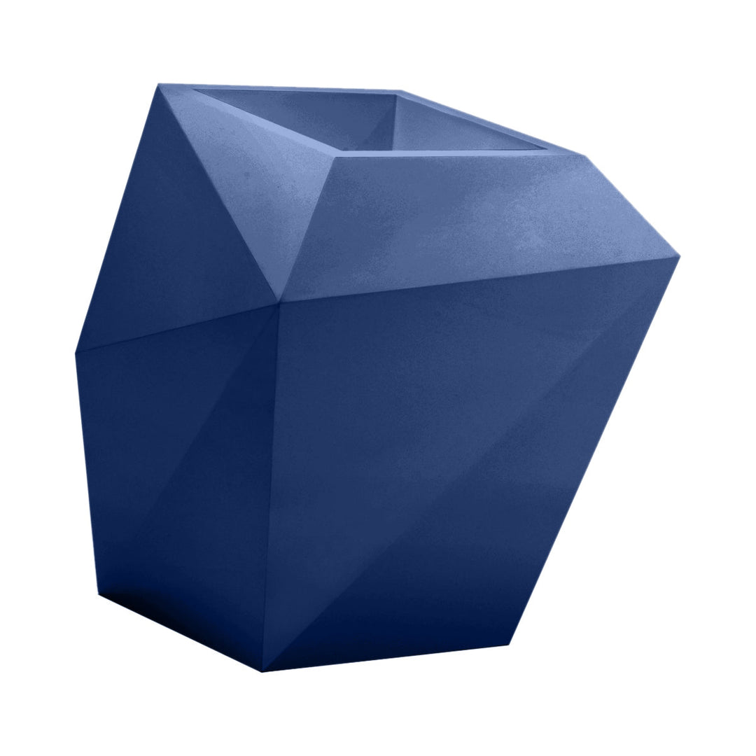 Faz XL Planter Outdoor Vondom Navy Medium: 25 in W x 27.5 in H 