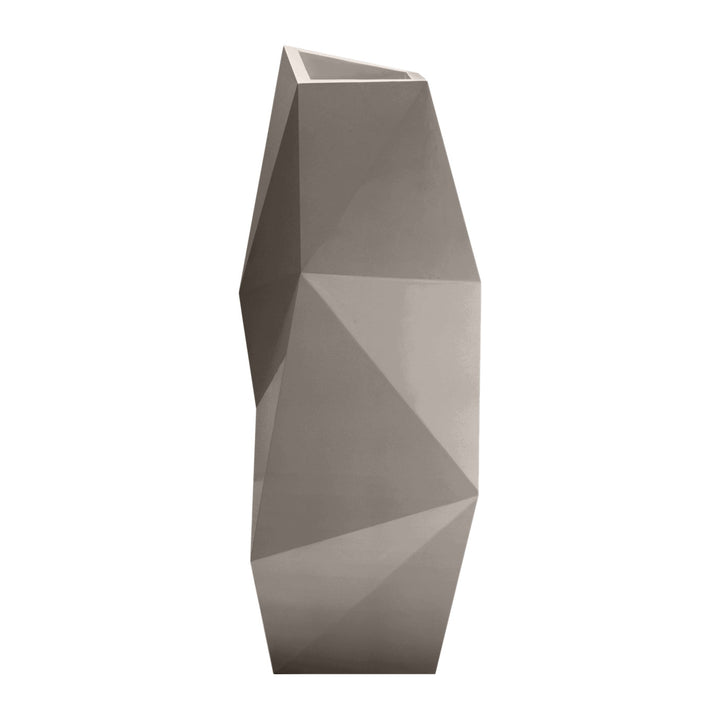 Faz XL Planter Outdoor Vondom Taupe High: 17.25 in W x 43.25 in H 
