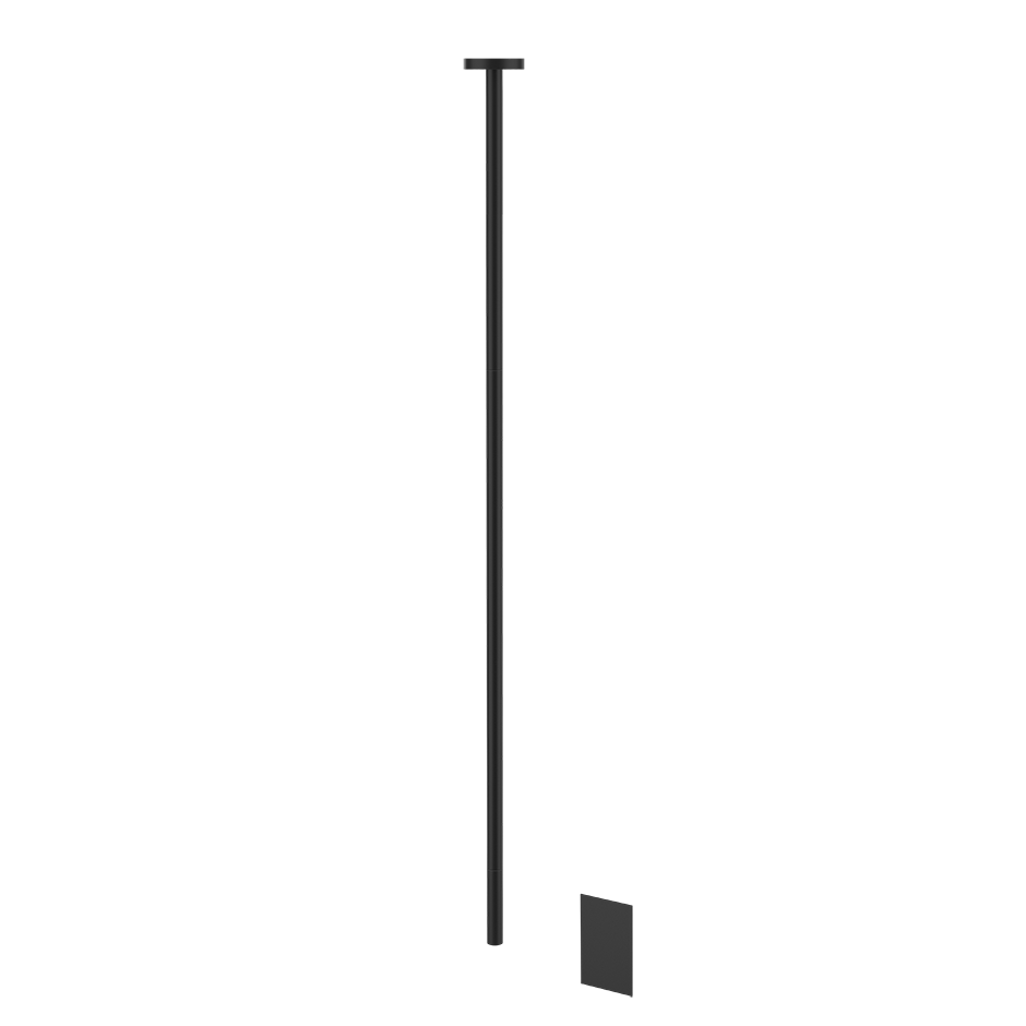 Sensor Taps External part for Ceiling-mounted Electronic mixer with temperature and wa - 54024 Built In Parts GESSI Matte Black