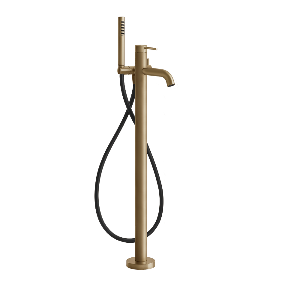 Bath&Shower316 Tub Filler - 54028 Bathroom Accessories GESSI Warm Bronze Brushed PVD