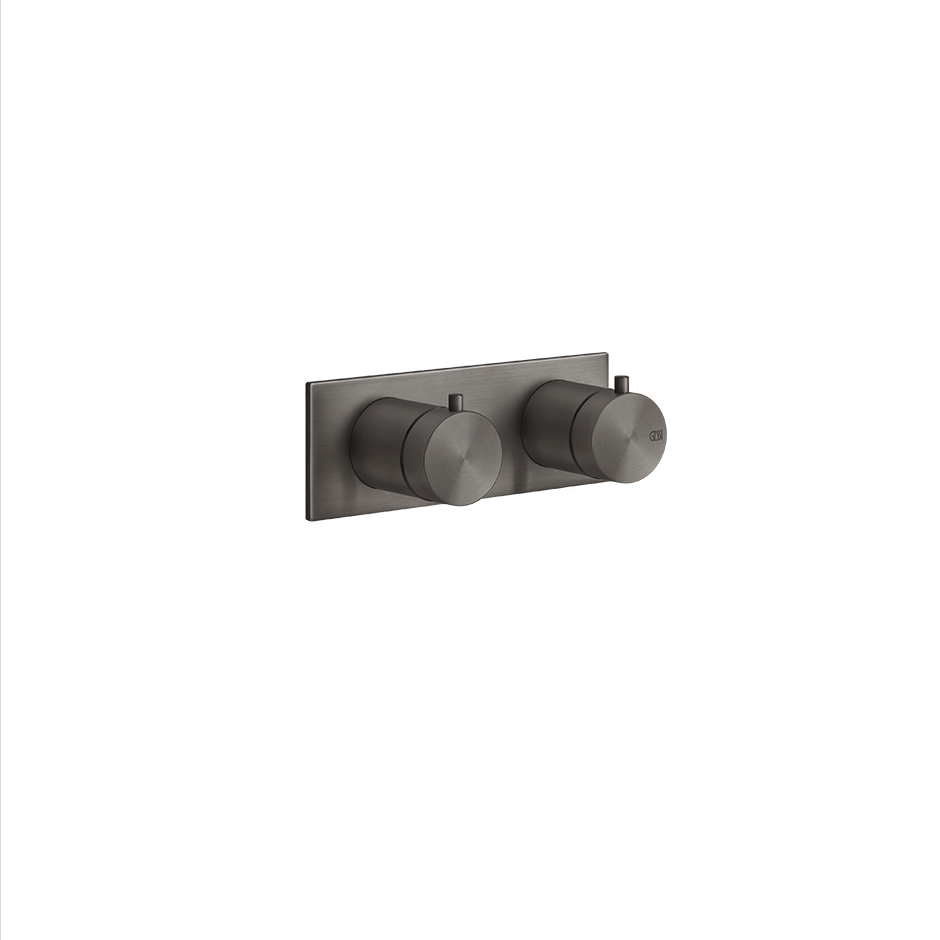 Bath&Shower316 Thermostatic Trim With Volume Control - 54032 Bathroom Accessories GESSI Black Metal Brushed PVD