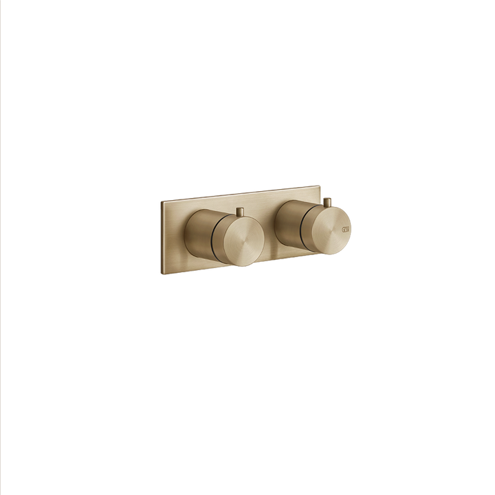 Bath&Shower316 Thermostatic Trim With Volume Control - 54032 Bathroom Accessories GESSI Warm Bronze Brushed PVD