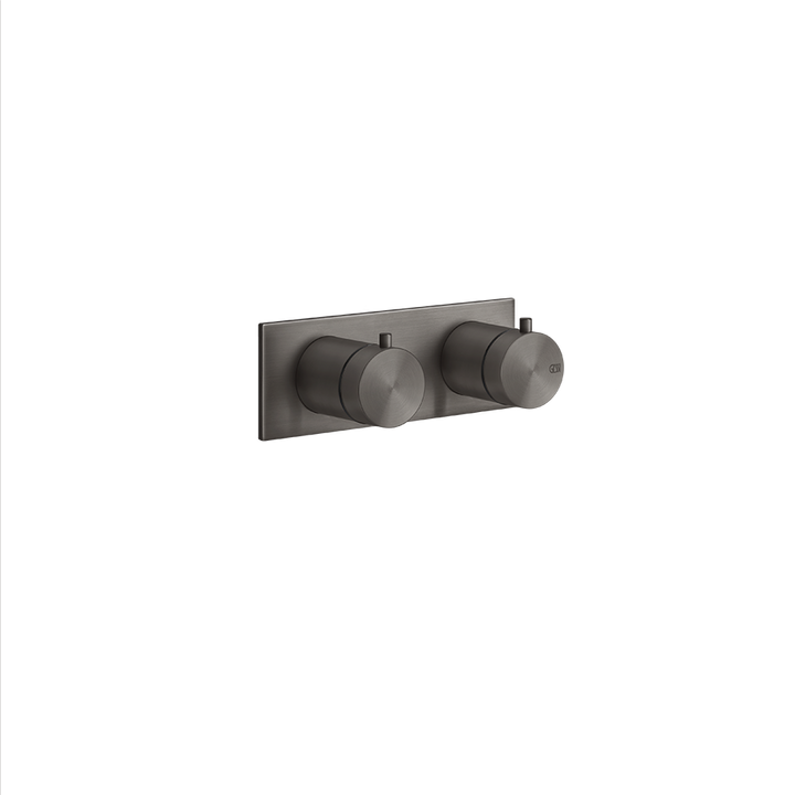 Bath&Shower316 2-Way Diverter Thermostatic Trim With Volume Control - 54034 Bathroom Accessories GESSI Black Metal Brushed PVD