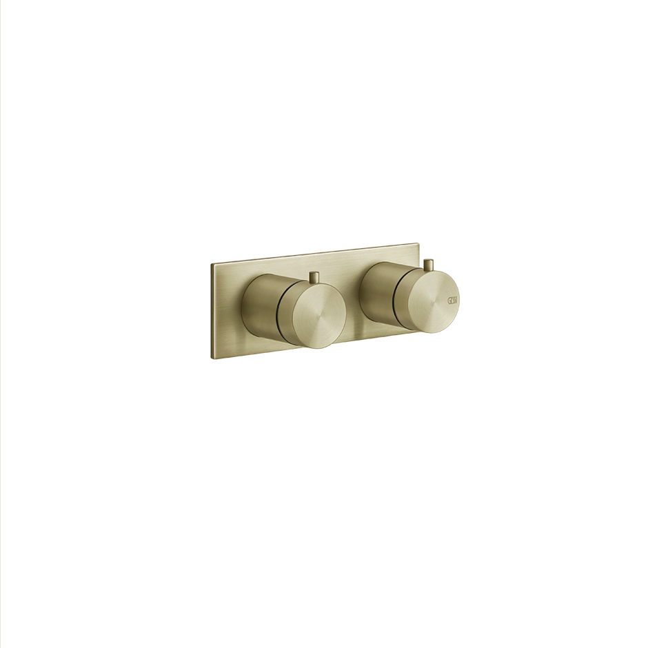 Bath&Shower316 2-Way Diverter Thermostatic Trim With Volume Control - 54034 Bathroom Accessories GESSI Brass Brushed PVD