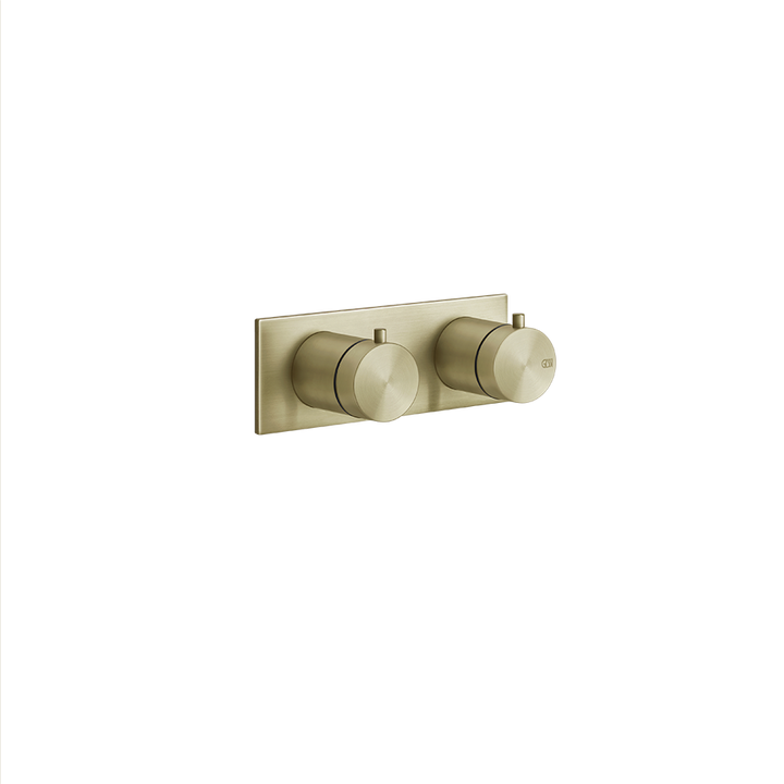Bath&Shower316 2-Way Diverter Thermostatic Trim With Volume Control - 54034 Bathroom Accessories GESSI Brass Brushed PVD