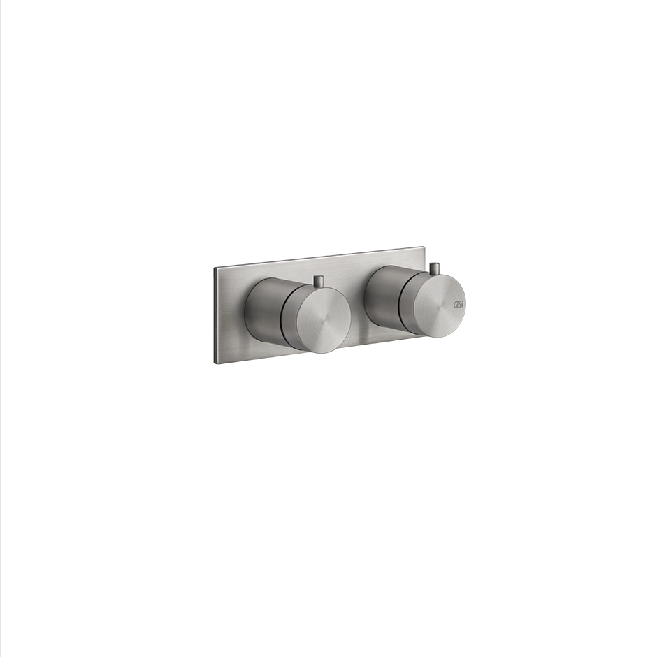 Bath&Shower316 3-Way Diverter Thermostatic Trim With Volume Control - 54036 Bathroom Accessories GESSI Steel Brushed