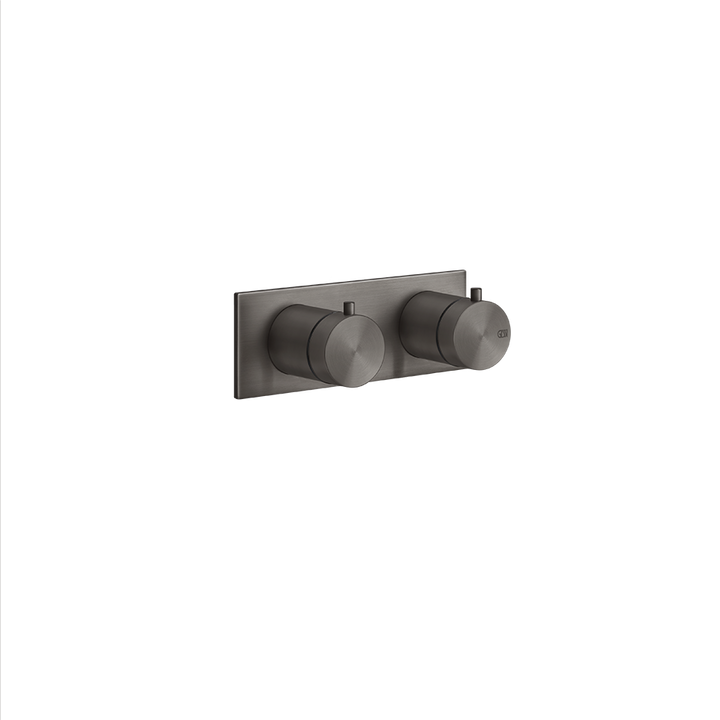 Bath&Shower316 3-Way Diverter Thermostatic Trim With Volume Control - 54036 Bathroom Accessories GESSI Black Metal Brushed PVD