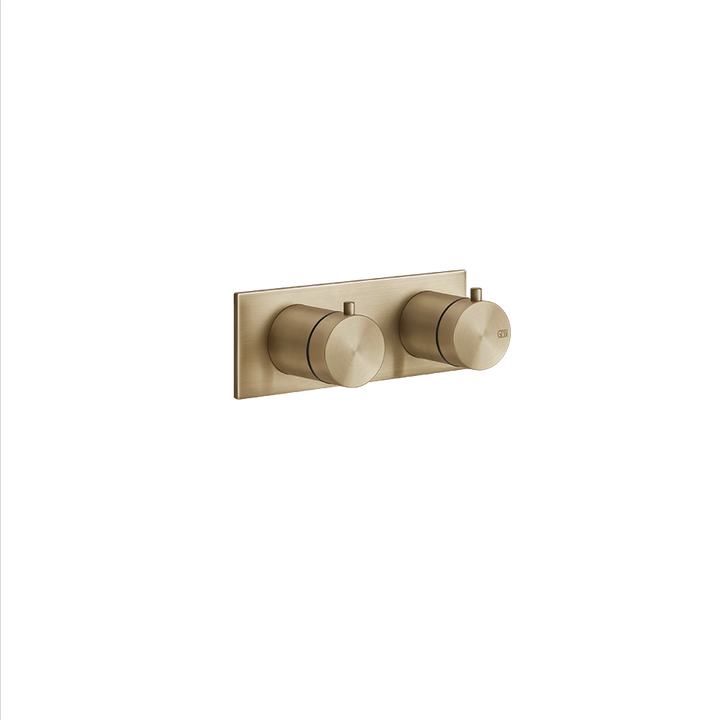 Bath&Shower316 3-Way Diverter Thermostatic Trim With Volume Control - 54036 Bathroom Accessories GESSI Warm Bronze Brushed PVD