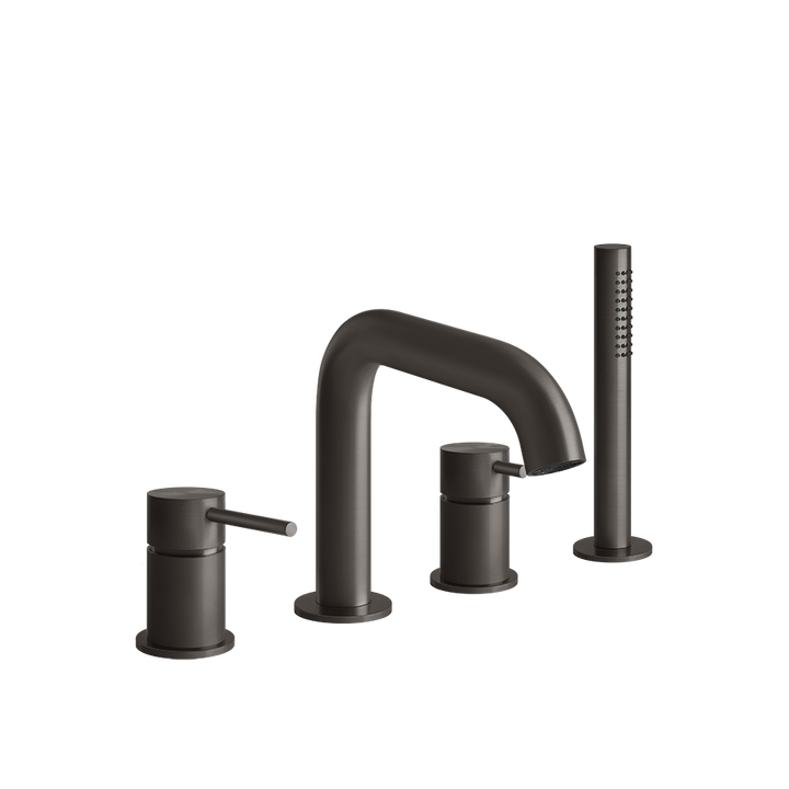 Bath&Shower316 Roman Tub Faucet Set - 54037 Bathroom Accessories GESSI Black Metal Brushed PVD