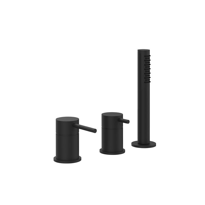 Bath&Shower316 Roman Tub Faucet Set - 54043 Bathroom Accessories GESSI Matte Black