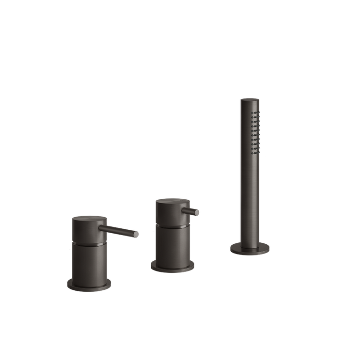 Bath&Shower316 Roman Tub Faucet Set - 54043 Bathroom Accessories GESSI Black Metal Brushed PVD