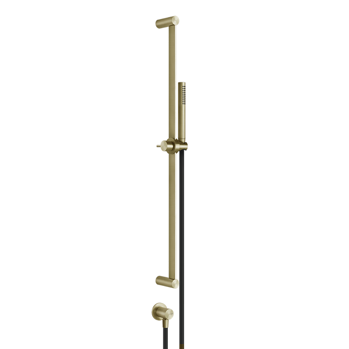 Bath&Shower316 Handshower And Pivotable Sliding Rail Set Hand Showers GESSI Brass Brushed PVD