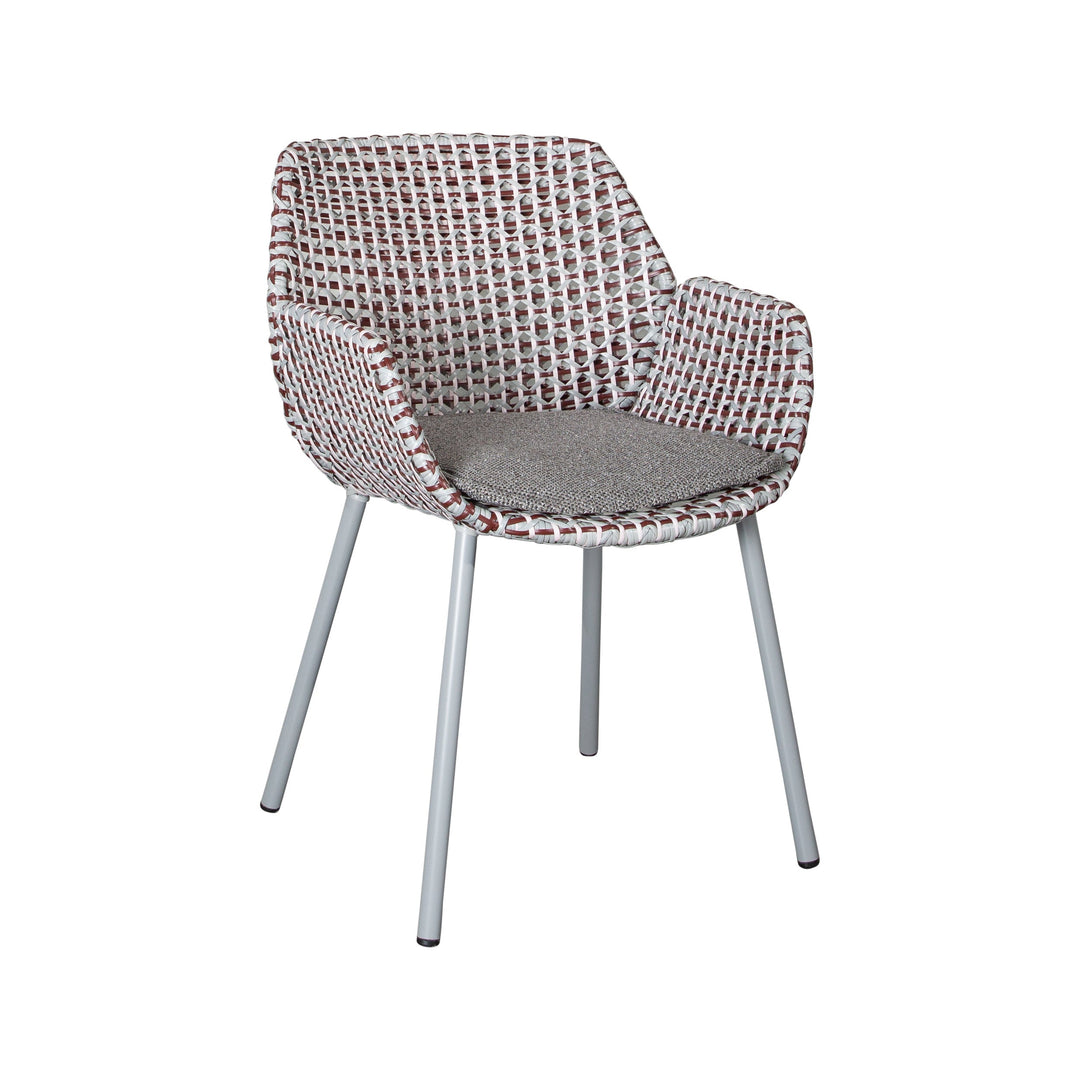 Vibe Outdoor Dining Chair Chairs Cane-line Light Grey / Bordeaux / Dusty Rose Cane-Line Weave Dark Grey Cane-Line Wove