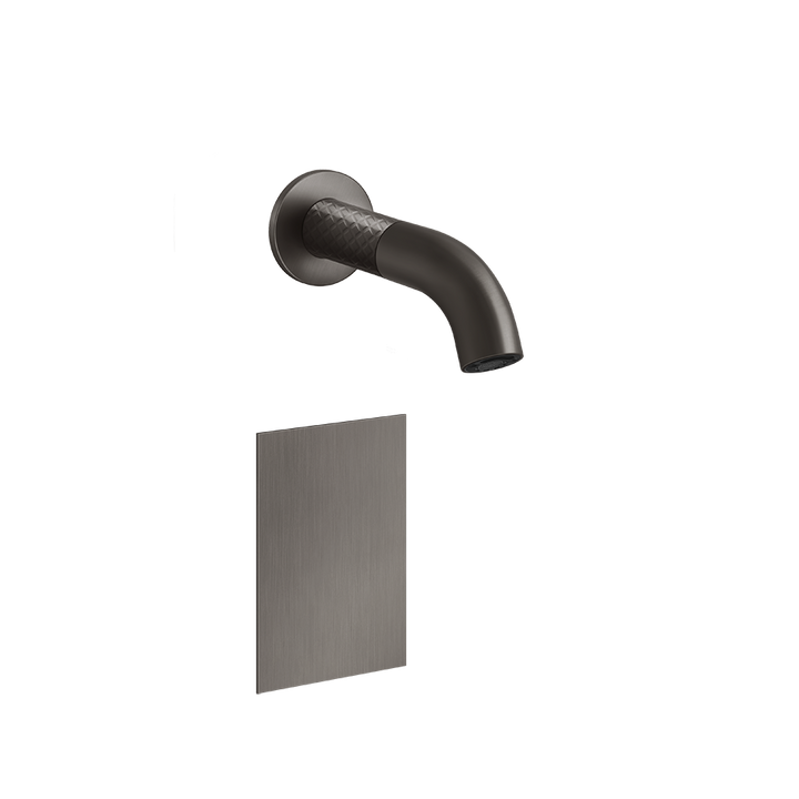 Intreccio Wall Mounted Electronic Mixer - 54114 Bathroom Accessories GESSI Black Metal Brushed PVD
