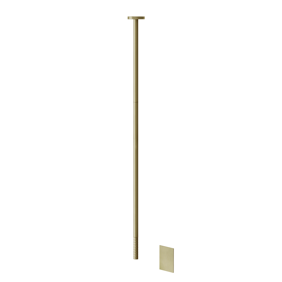 Sensor Taps External part for Ceiling-mounted Electronic mixer with temperature and wa - 54124 Built In Parts GESSI Brass Brushed PVD