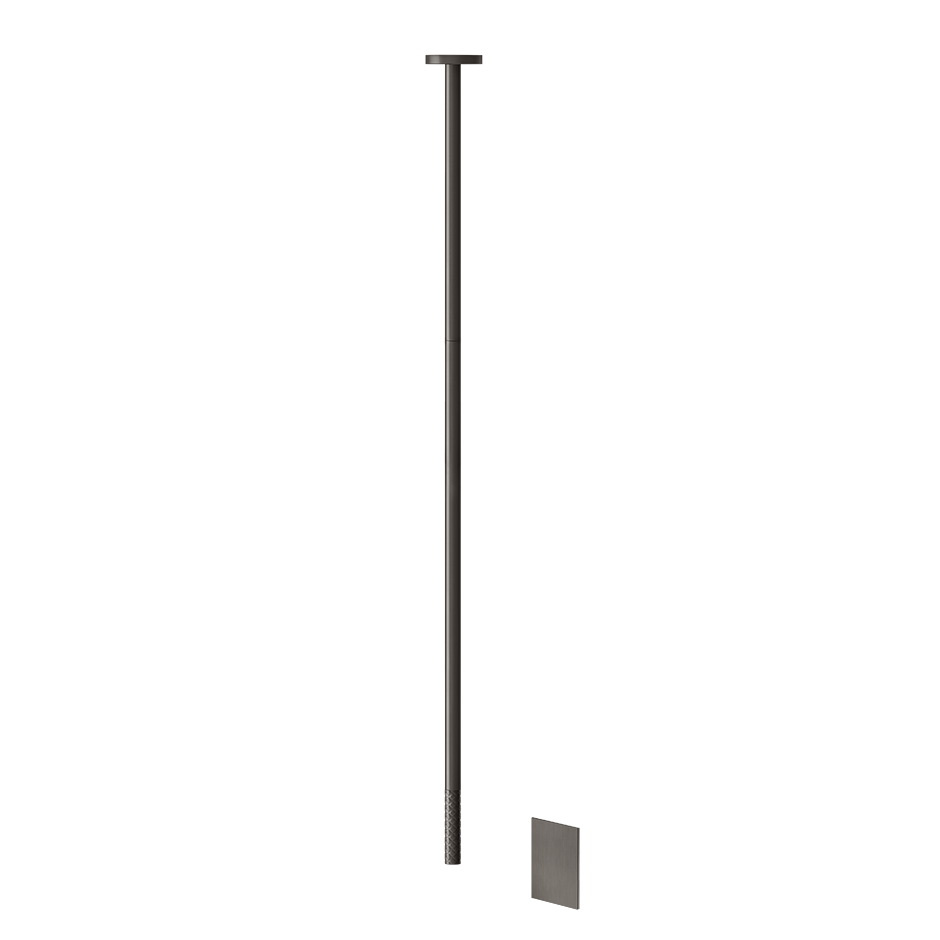 Sensor Taps External part for Ceiling-mounted Electronic mixer, lenght on request, wit - 54126 Built In Parts GESSI Black Metal Brushed PVD