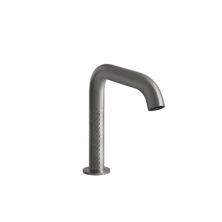 Sensor Taps Electronic basin mixer with temperature and water flow rate adjustment thr - 54181 Built In Parts GESSI Steel Brushed