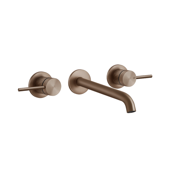 Intreccio Three Holes Basin Mixer - 54194 Bathroom Accessories GESSI Copper Brushed PVD