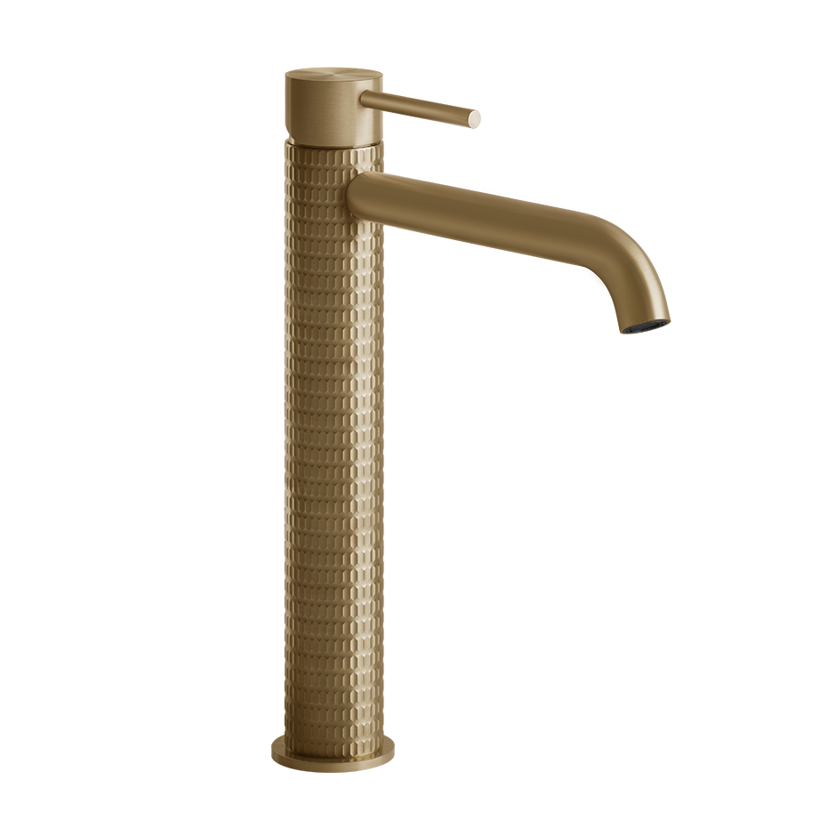 Meccanica Basin Mixer - 54206 Bathroom Accessories GESSI Warm Bronze Brushed PVD