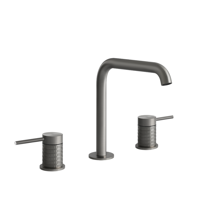 Meccanica Three Holes Basin Mixer - 54212 Bathroom Accessories GESSI Steel Brushed