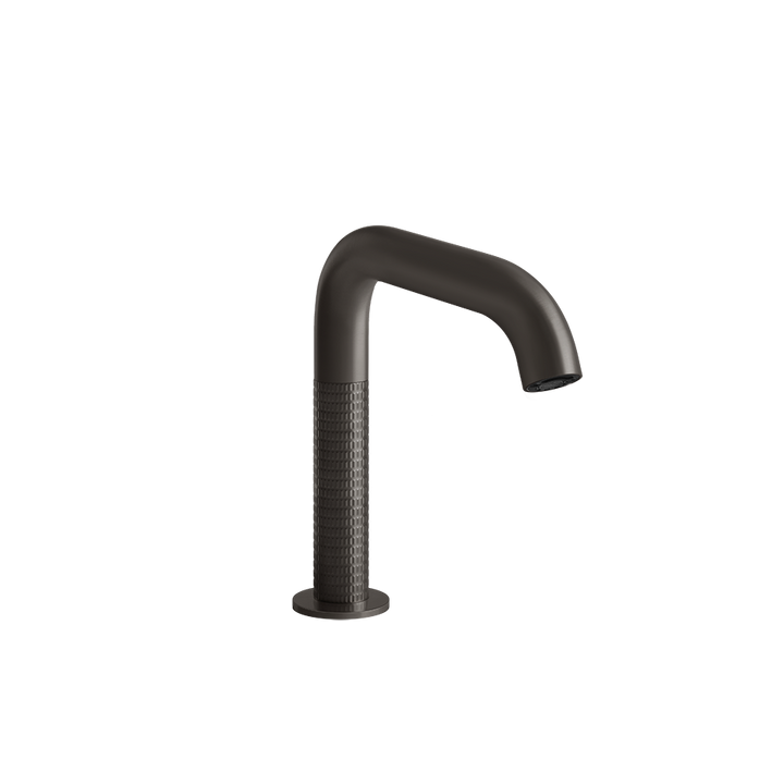 Sensor Taps Electronic basin mixer with temperature and water flow rate adjustment thr - 54281 Built In Parts GESSI Black Metal Brushed PVD