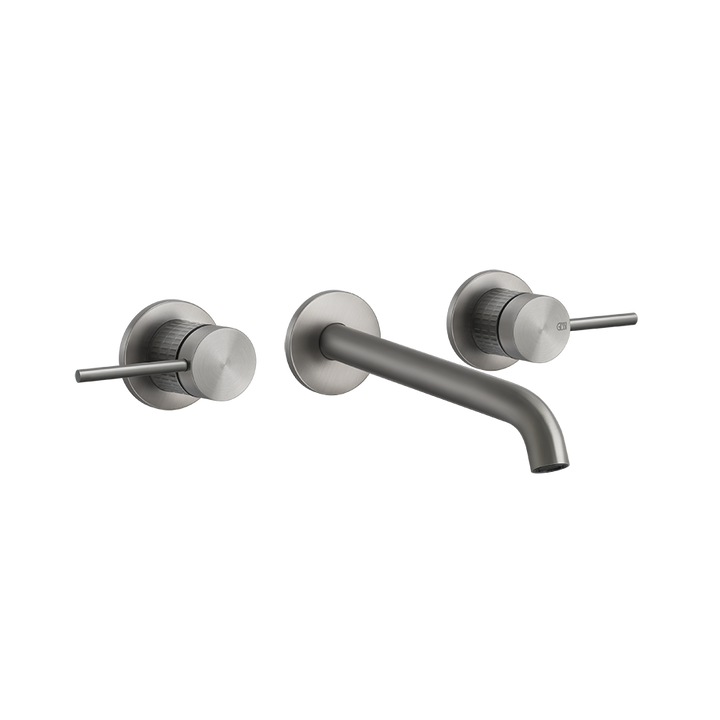 Meccanica Three Holes Basin Mixer - 54294 Bathroom Accessories GESSI Steel Brushed