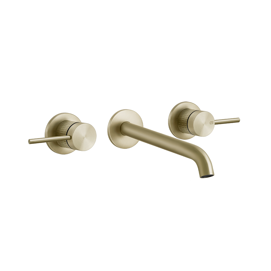 Meccanica Three Holes Basin Mixer - 54294 Bathroom Accessories GESSI Brass Brushed PVD