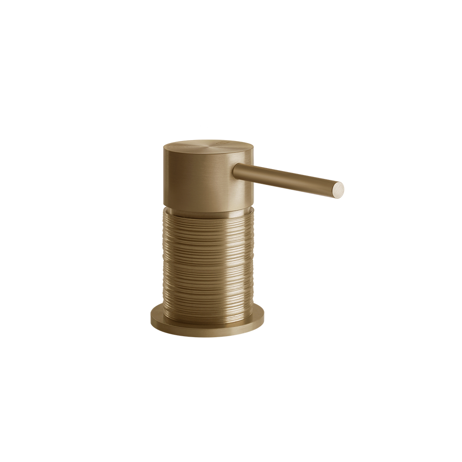 Trame Deck Mounted Washbasin Mixer Control - 54305 Bathroom Faucet GESSI Warm Bronze Brushed PVD