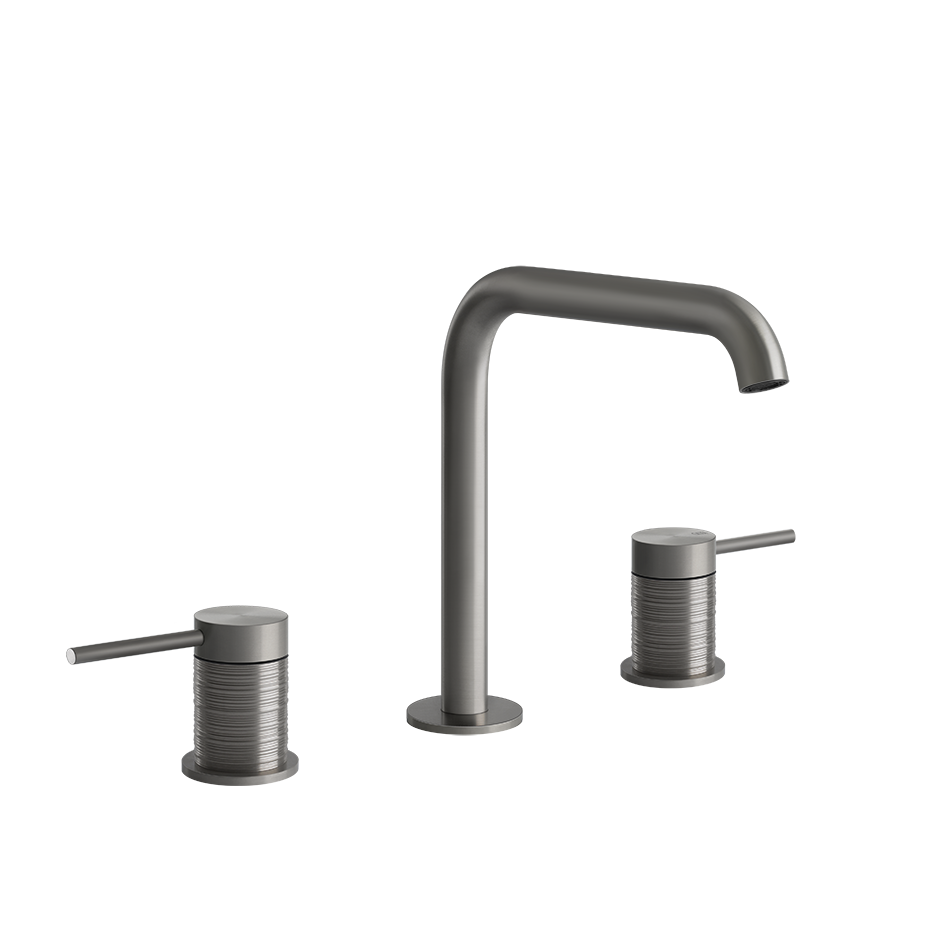 Trame Three Holes Mixer - 54312 Bathroom Accessories GESSI Steel Brushed