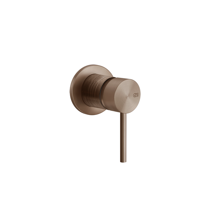 Trame One-Way Diverter Mixer - 54319 Bathroom Accessories GESSI Copper Brushed PVD