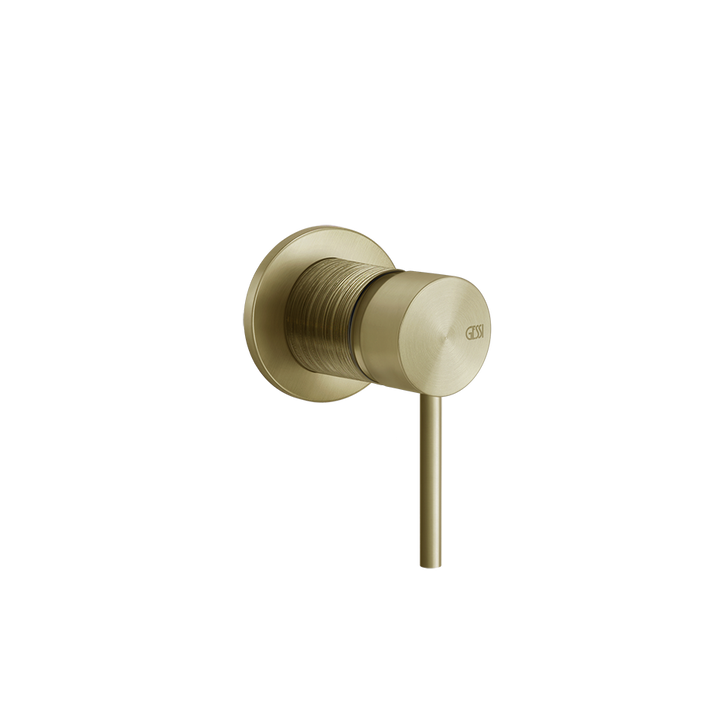 Trame One-Way Diverter Mixer - 54319 Bathroom Accessories GESSI Brass Brushed PVD