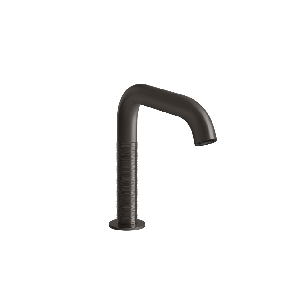 Sensor Taps Electronic basin mixer with temperature and water flow rate adjustment thr - 54381 Built In Parts GESSI Black Metal Brushed PVD